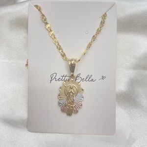 Virgen Mary Tri Colors